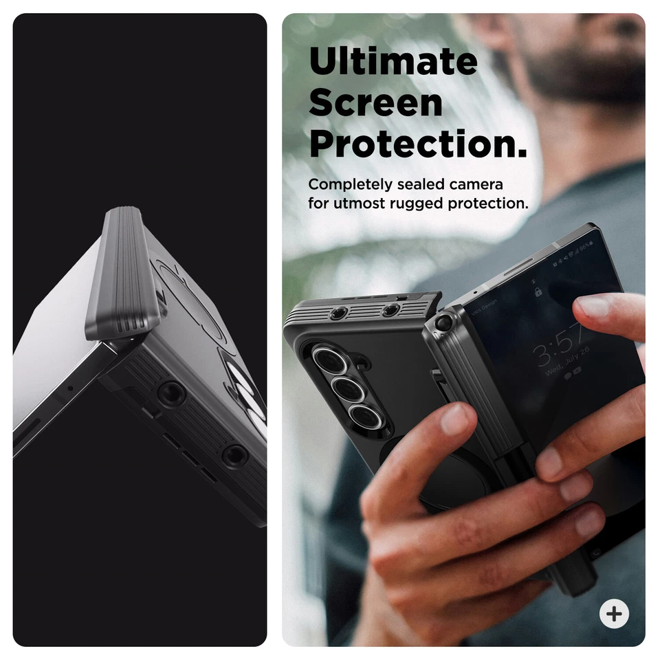 Funda plegable para Galaxy Z 6 diseño VRS [Borde del torso] MagSafe y protección de bisagras Foto 3 de 4