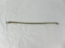 Vintage David Yurman Sterling Silver Box Chain Bracelet 7.5"