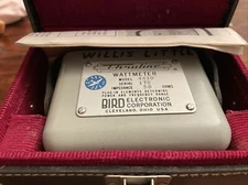 Bird 43 RF Wattmeter w/ 8 Elements, Case & Manual Great Condition Untested As Is