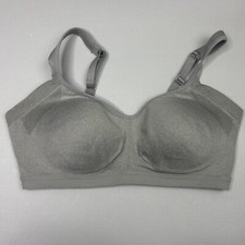 Warners Bralette Bra Medium Wireless Lightly Lined Cups Adjustable Grey