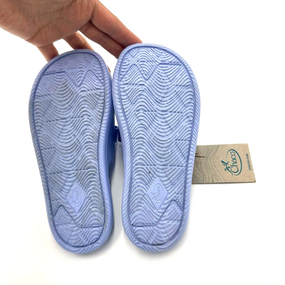 NOVAS Sandálias Chacos Chillos Big Kids Periwinkle Slide, Tamanho 2 (K2-A 1102) - Imagem 4 de 4