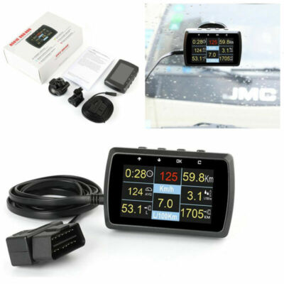 Driving Meter Car OBD2 Gauge With Holder Driving Speed Meter Water Temperature ...
