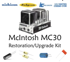 McIntosh MC30 tube restoration recap repair upgrade rebuild kit filter capacitor