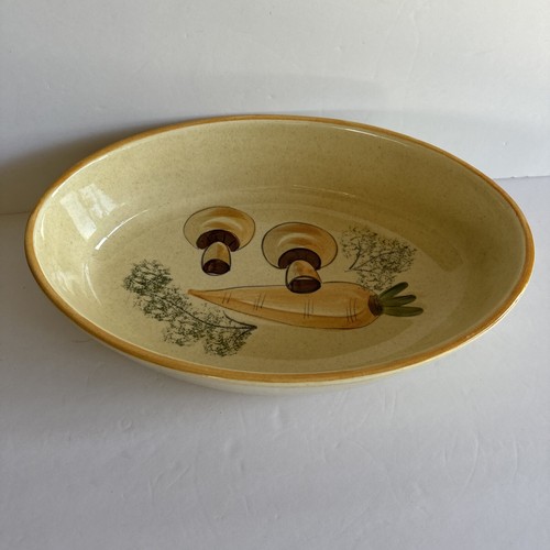 Los Angeles Potteries Ovenware Autumn Harvest Casserole Dish Vintage Oval - Picture 4 of 9