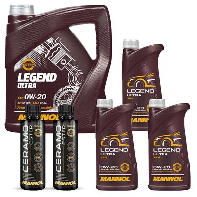 8L MANNOL Motoröl LEGEND ULTRA 0W-20 Inkl. 2x Additive Ceramo Ester 9829