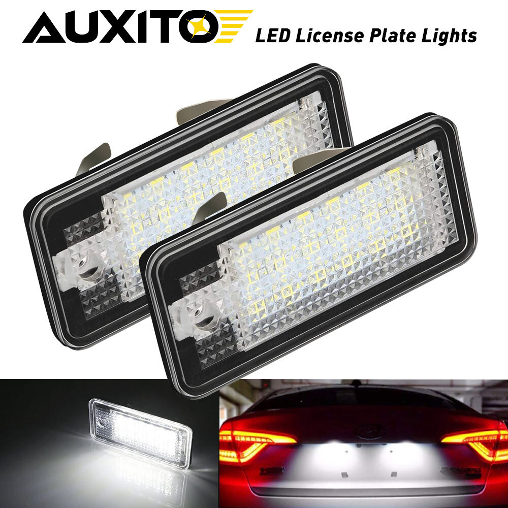 2X White Plate LED CANbus License Lamp Light For Audi A5 A3 A4 A6