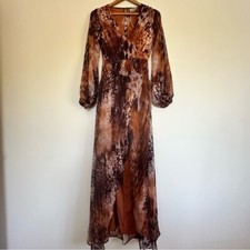 ASOS NWT Maxi Sheer back cutout Dress Size: 4