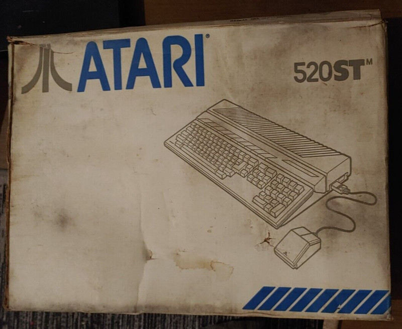 Atari ST 520 (Computer) Working (Mouse, Manual, Power Supply) Works in Original Box