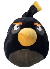 ANGRY BIRDS BLACK BOMB PLUSH BACKPACK SOFT ROUND ROVIO 14"
