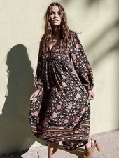 Spell & the Gypsy Collective Designs Folktown Wintergarden Maxi Dress Sz XS