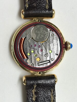 Cartier Paris Vermeil Quartz Argent 925 watches women Swiss