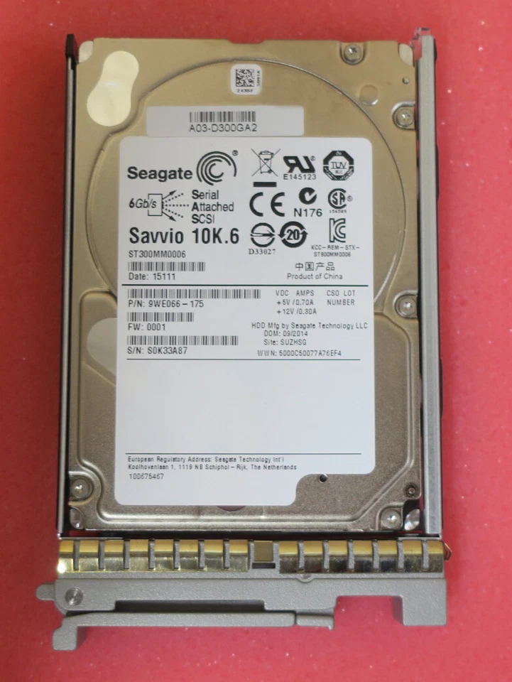 New Cisco Original 300GB 6G 2.5" 10K SAS Hard Drive HDD A03-D300GA2 For UCS - Image 2 of 4