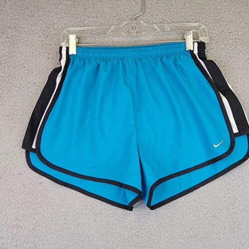 Nike Women’s Running Shorts Size Medium Blue Lined Short Quick Dry Athletic Work - Afbeelding 1 van 18