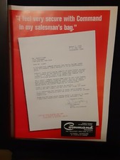 Enoch Light Rare Original 1963 Command Records Promo Poster Ad Framed!