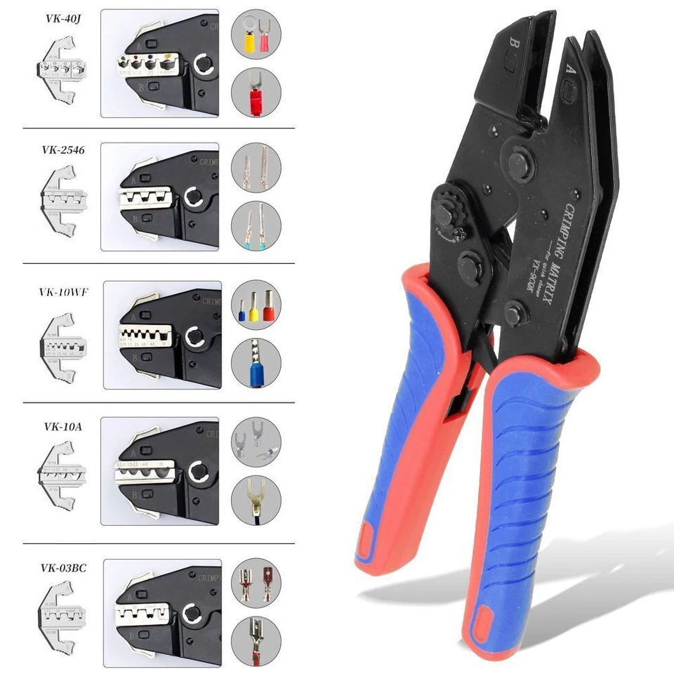 5IN1 CRIMPZANGE SET PRESSZANGE KABELSCHUH QUETSCHZANGE MULTIFUNKTIONALE ZANGE DE - Bild 4 von 4