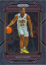 Isaac Okoro 2022-23 Prizm Basketball Chrome Base Card #78 Cleveland Cavaliers