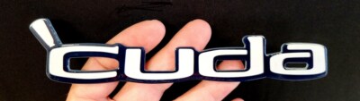 1970-1974 Plymouth CUDA Script Steel Magnet 7'' x 1.5''