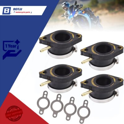 4 Carburetor Intake Manifold Boot  For 1981-1983 Yamaha XJ550 Maxim Seca XJ550R
