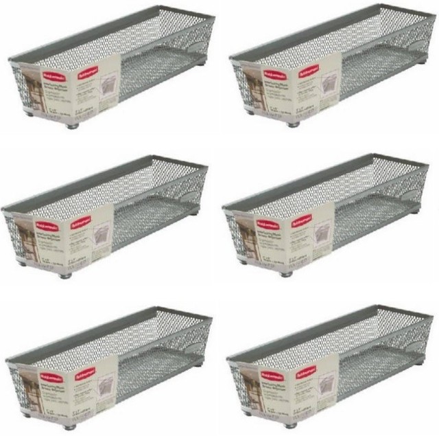 Rubbermaid 3 X 9 Metal Mesh Interlocking Drawer Organizer 1f77