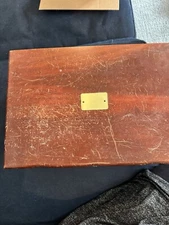 Reed & Barton Anti-Tarnish Wood Silverware Flatware Storage Chest Box w/Drawer 