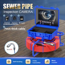 9inch Sewer Camera 60m Pipe Inspection Camera 512hz Self-leveling 7mm Cable
