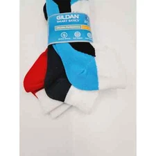 Gildan Smart Basics 3-9 Yourh Now Show Socks 3 pair White Blue Black Red