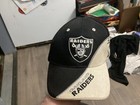 Vtg Oakland Raiders Hat Cap Strapback Twins Enterprise W/Raider Side Graphic Hit