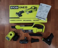 RYOBI 18V ONE+ Powered Brush Hand Vacuum + 2.0Ah Battery + Charger (PCL700K) NEW