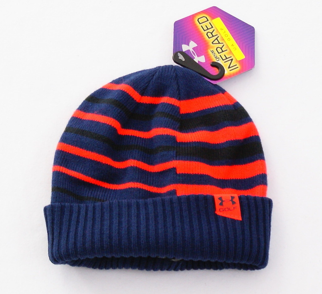 Under Armour Golf Coldgear Infrared Blue Knit Cuff Beanie Yo