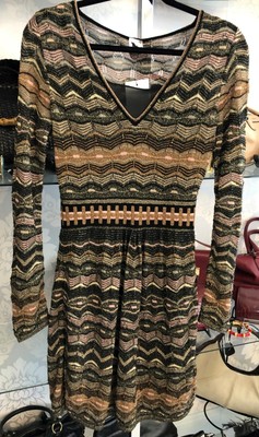 missoni gold dress