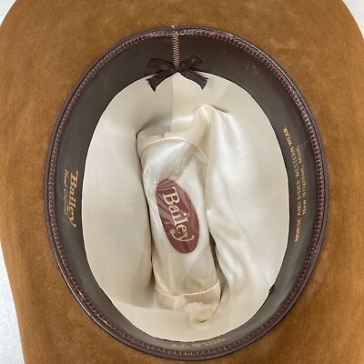 Bailey Hand Creased Cowboy Hat 6 7/8 Texas Made 5X Beaver | eBay