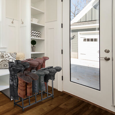 Yescom Pair Boot Rack Organizer Free Standing Shoe Rack for