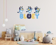 Bluey Wall Sticker High Quality Images Childrens Kids Boys Girls Bedroom