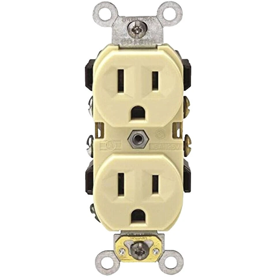 Receptáculos y enchufes eléctricos Leviton Brown