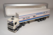S TEKNO DAF 95 TRUCK WITH TRAILER GRUNDIG RACING TEAM NEAR MINT BOXED