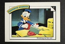 1991 Impel Disney Collector Cards: FAVORITE STORIES #87 Donald's Crime card