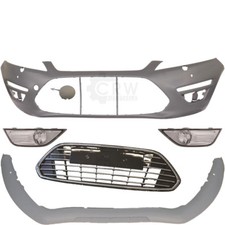 Set Stoßstange vorne+Nebel+Zubehör für Ford Mondeo IV Bj. 10-14 PDC SRA