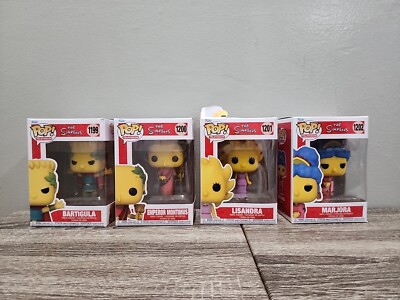 FUNKO POP TELEVISION THE SIMPSONS 1199 , 1200 , 1201 , 1202 SET / LOT NEW (READ)