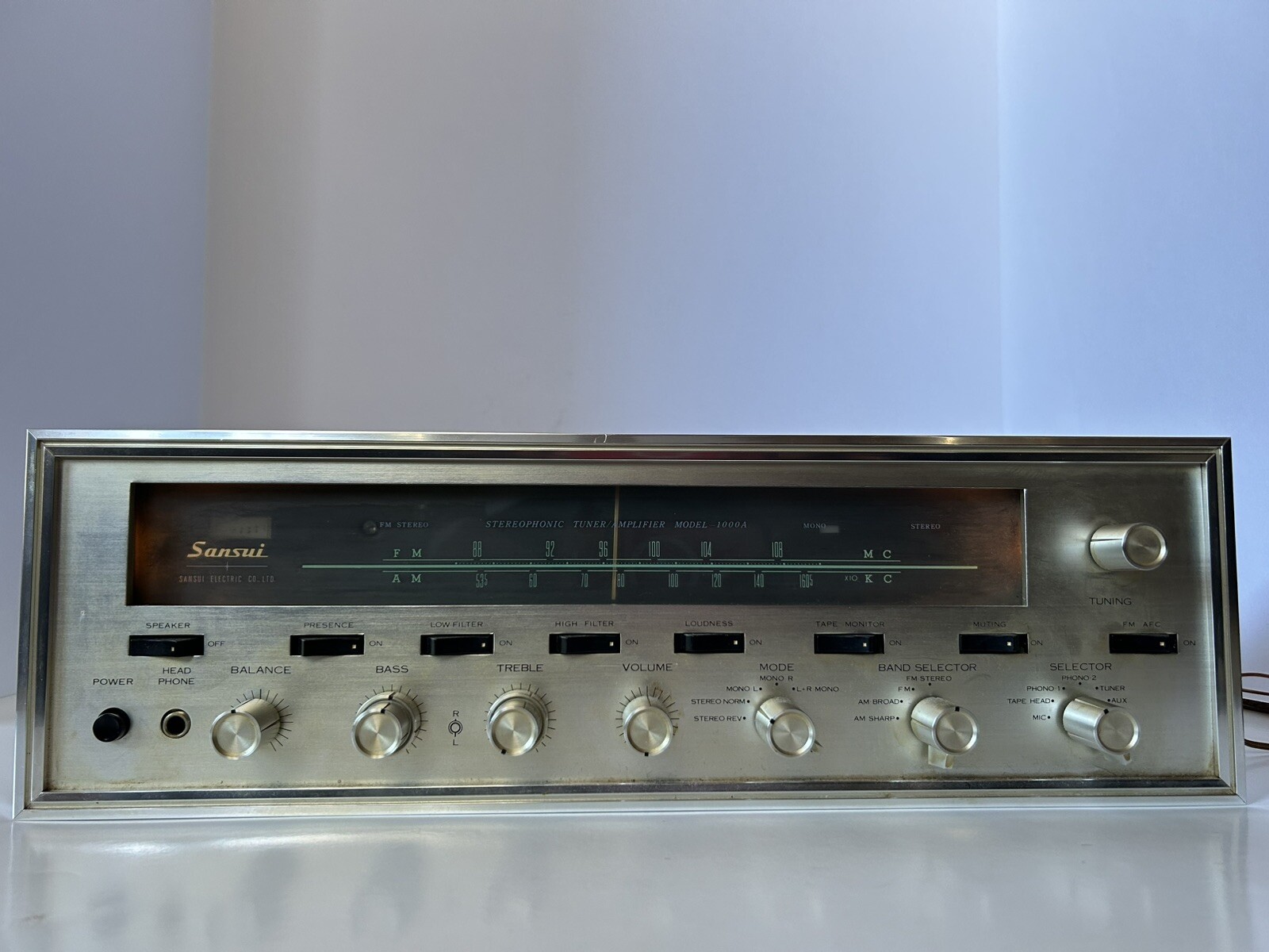 Vintage Sansui 1000A AM/FM Tube Receiver Amplifier *AS-IS; FOR PARTS*