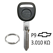 New Ignition VATS Key P9 For Chevrolet Corvette 97-04 Resistor Key #9 598519 B82