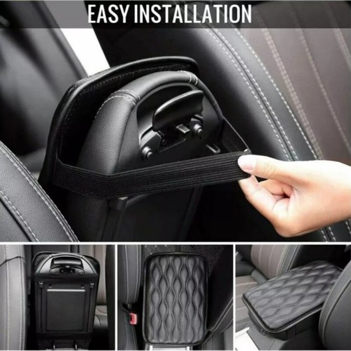 Universal Leather Car Center Console Armrest Pad Car Seat Box Cover Protector US - Picture 3 of 11