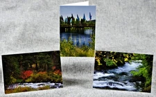 Rivers of Oregon Pacific Northwest Set of 3 Blank Photo Notecards
