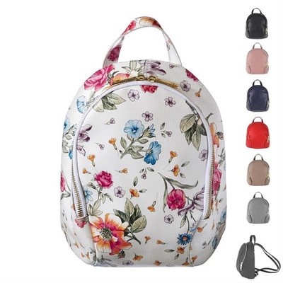 ITALy DAMEN LEDER RUCKSACK Tasche Shopper Schultertasche OUTDOOR FREIZEIT REISE 