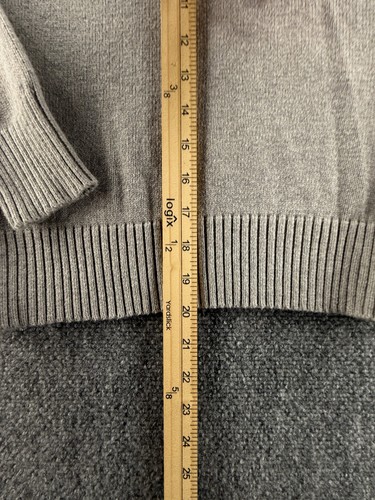 Ralph Lauren Polo Jeans Women Flag Sweater Gray Turtleneck Large Cotton Knit - Picture 6 of 16