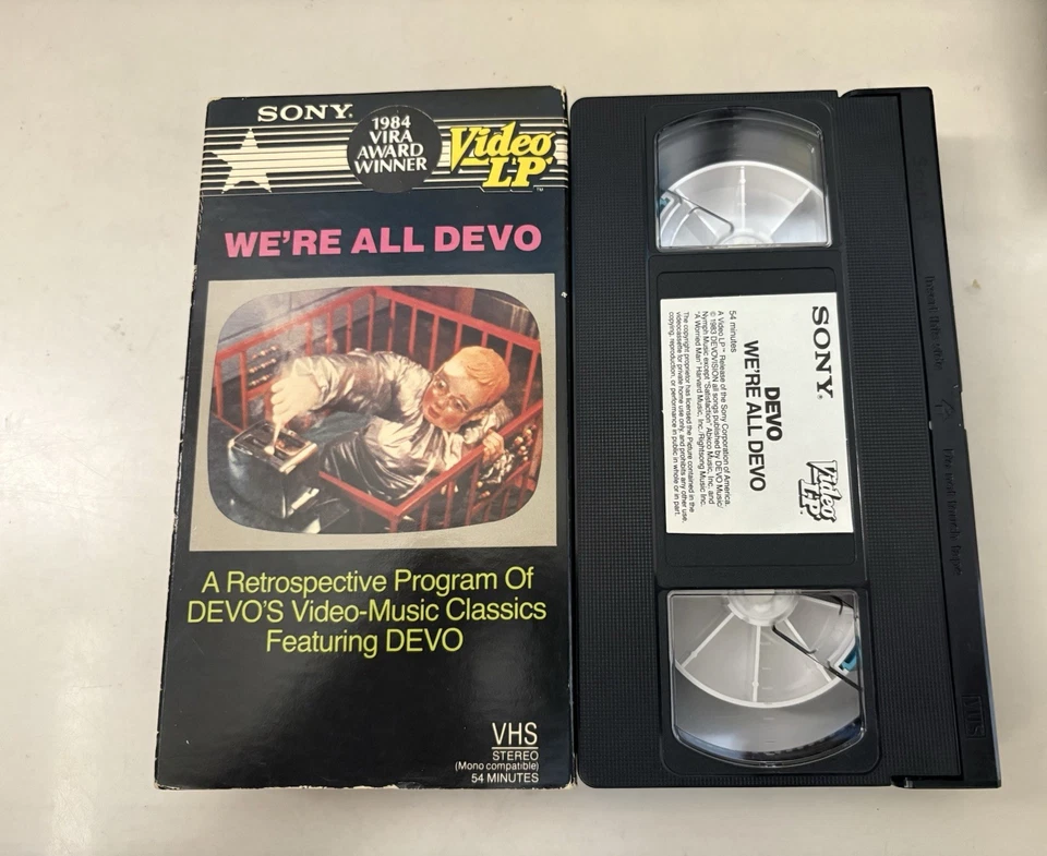 WE'RE ALL DEVO 1983 SUPER RARE FIRST EDITION ON VHS 80'S POP ROCK OOP Read L@@k - Image 3 of 4