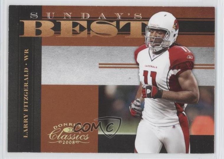 2008 Donruss Classics Sunday's Best Gold 5/100 Larry Fitzgerald #SB-6 HOF 0a1