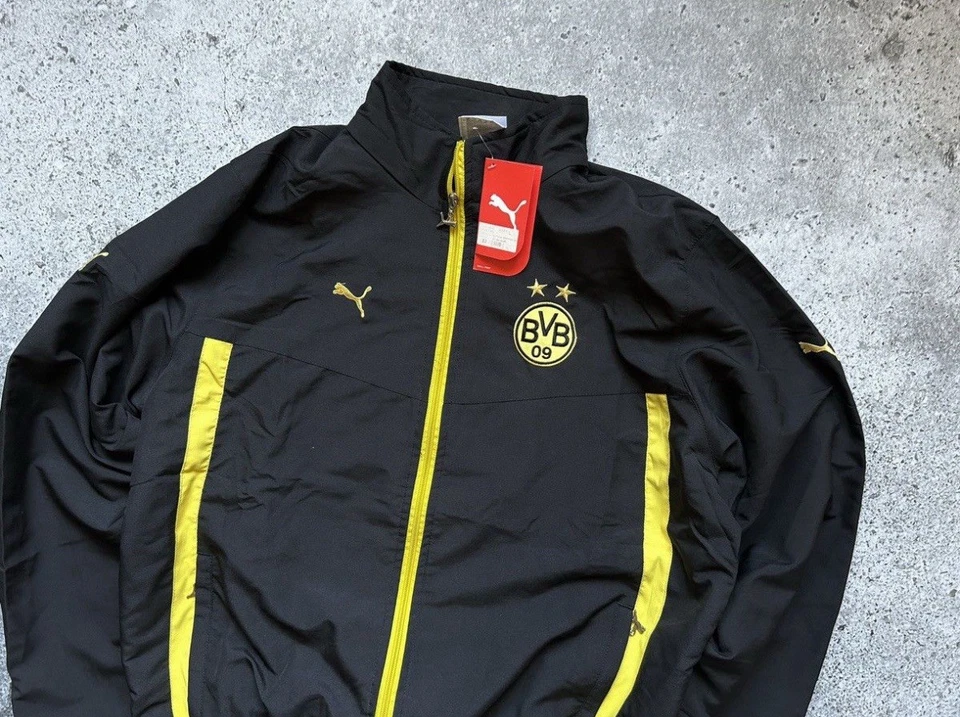 Chaqueta y Pantalones Chándal Borussia Dortmund BVB 09 PUMA - Negro y Amarillo Talla L  Foto 2 de 4