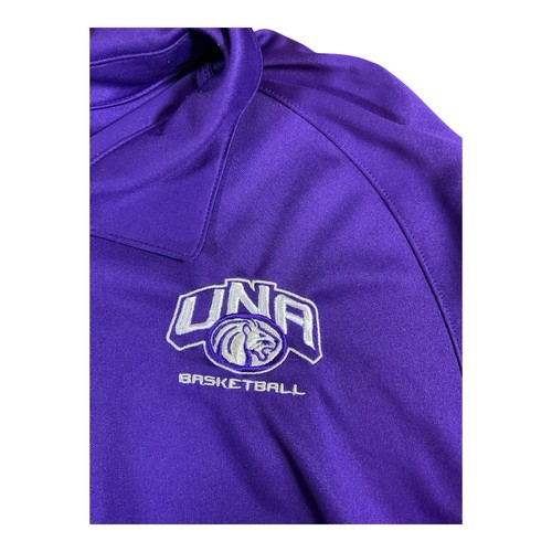 Nike Dri-FIT UNA Lions Basketball Polo Shirt Men’s XXL Purple Cream 473542-548 - Picture 3 of 9