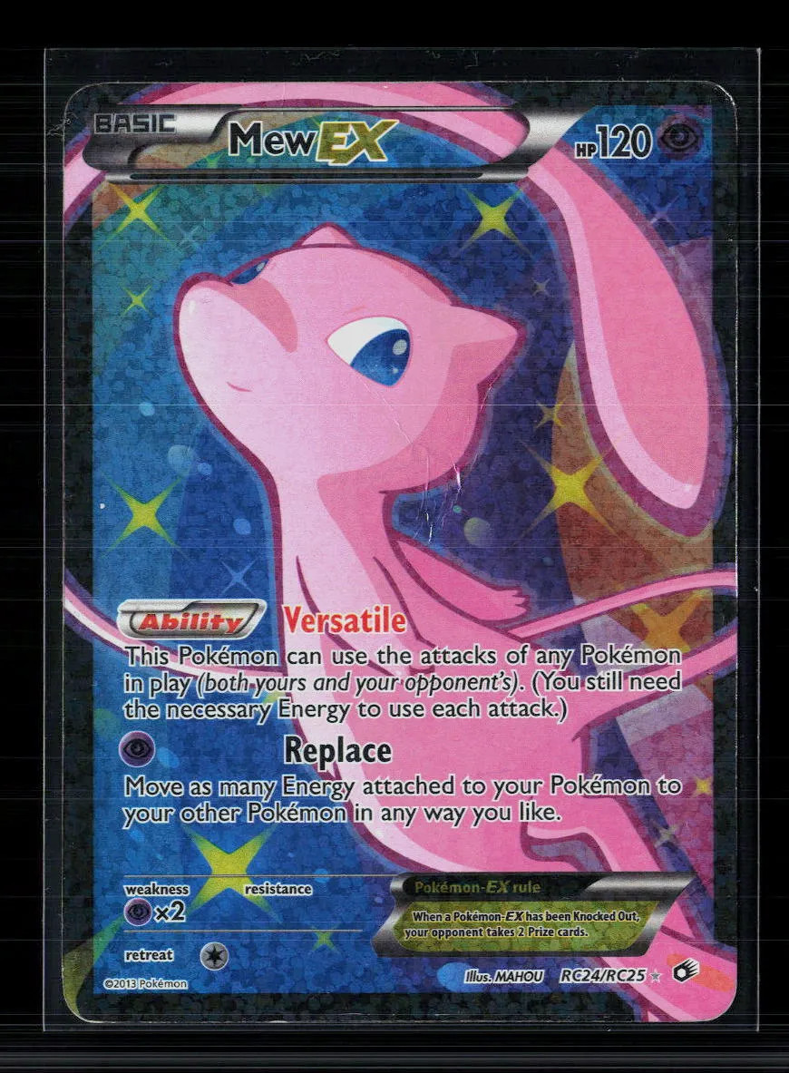 Pokemon 2013 Legendary Treasures Mew EX FA #RC24/RC25