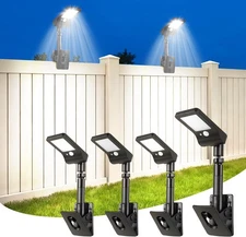 1-4PK LED Solar Power Fence Lights Deck Door Wall Stair Step Outdoor Garden Lamp